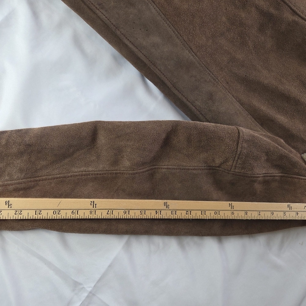 Vintage Schott Bros Shearling Ranch Coat – Size 40 Western Suede Sheepskin #600 - Picture 12 of 16